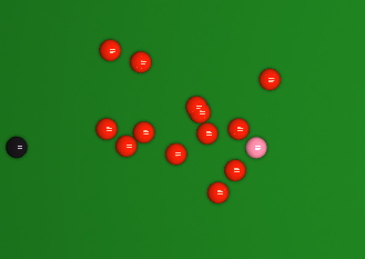 Red balls overlapping
